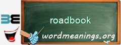 WordMeaning blackboard for roadbook